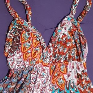 🌛Boho Goddess Paisley Maxi Dress Medium